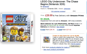 Nintendo Amazon LEGO City Undercover DETAIL