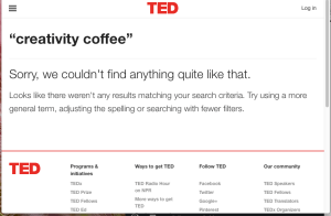 creativity coffee TED